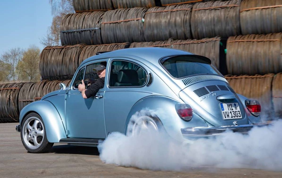 This 600-HP Classic VW Beetle Hides a Porsche Taycan Secret - Autoblog
