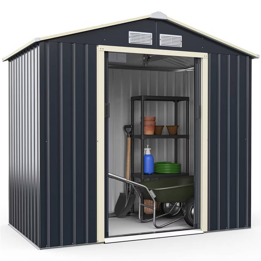 Costway 7-Foot by 4-Foot Metal Storage Shed, $260 (was $730) at Target