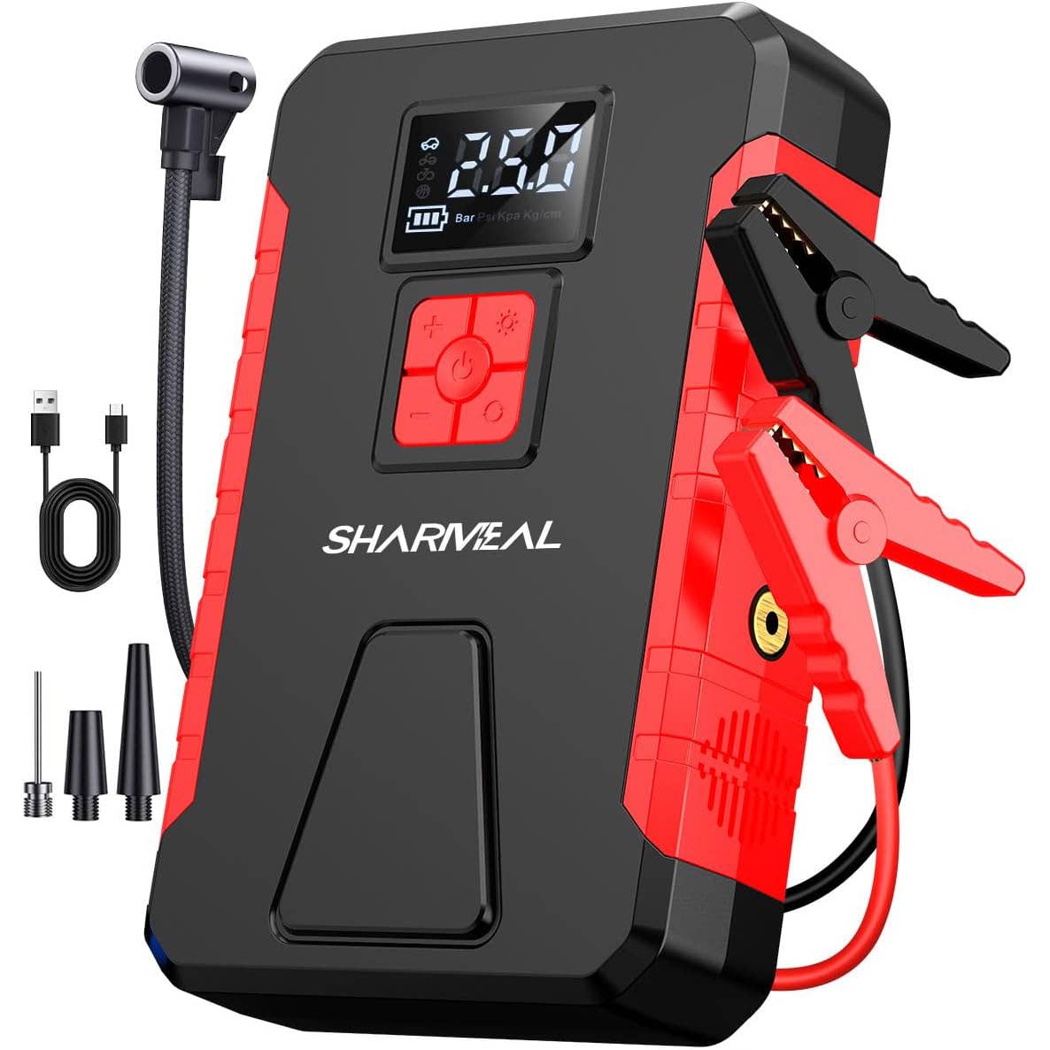 Sharmeal Jump Starter and Air Compressor, $40 (was $130) at Amazon