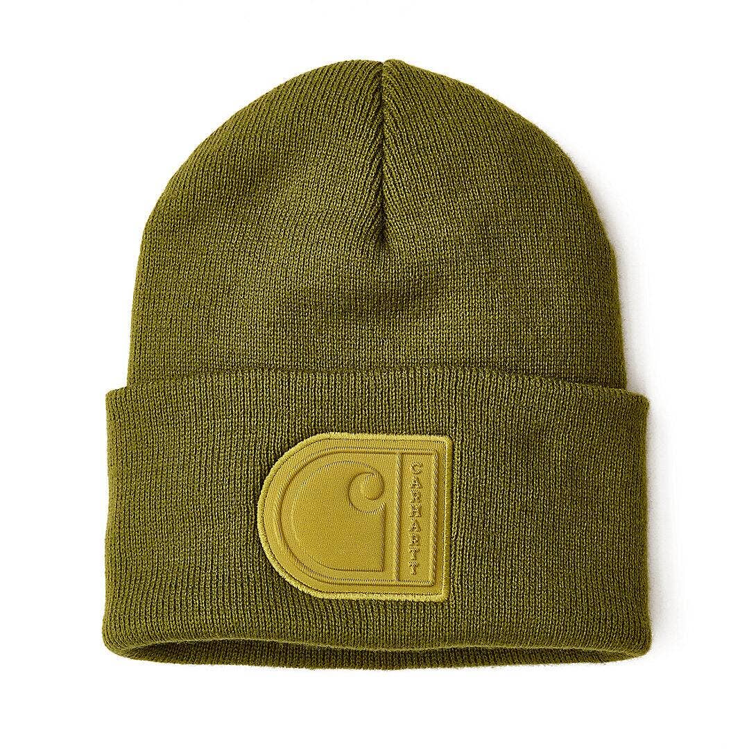 Knit Cuffed C Patch Beanie, $15 (was $25) at Carhartt