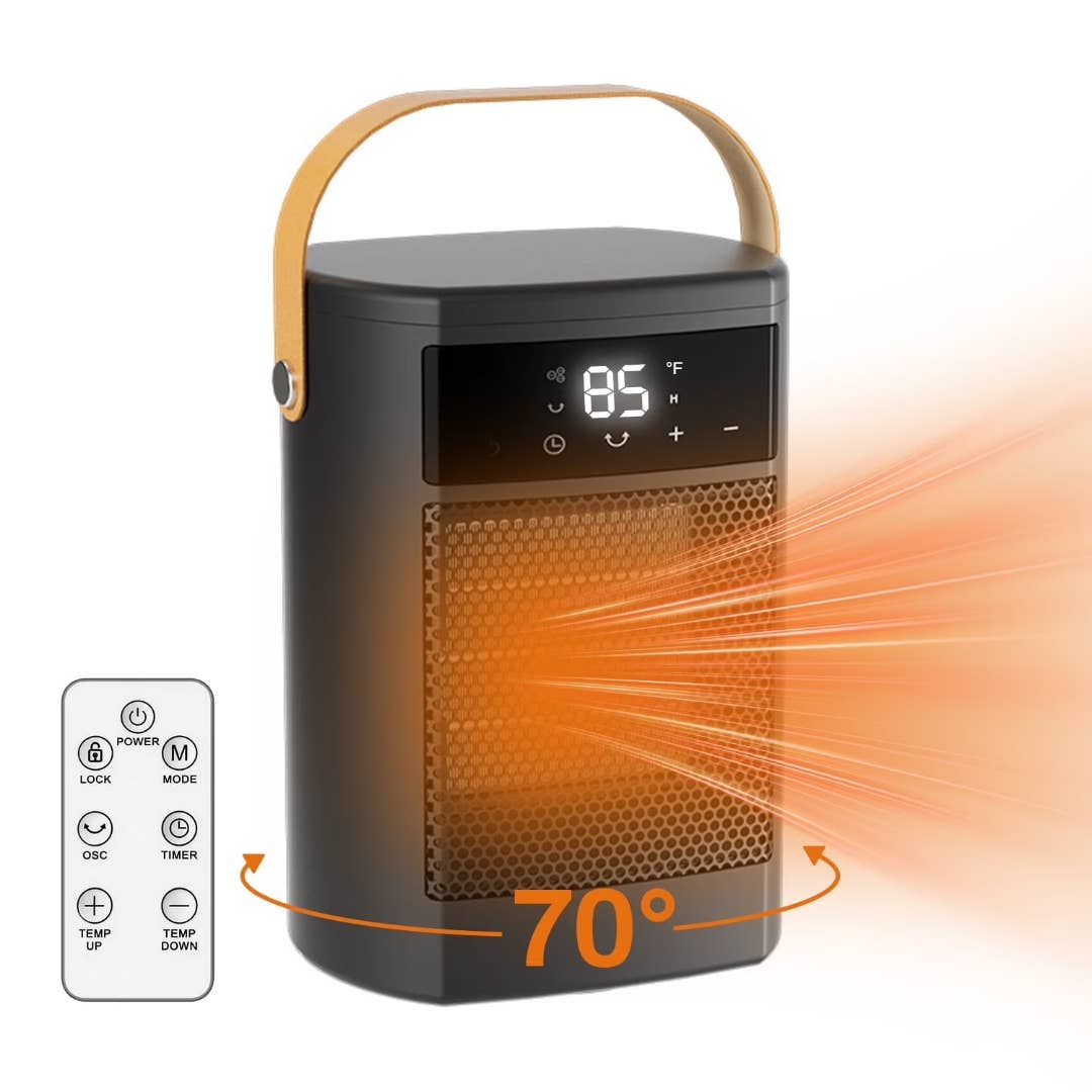 Behome 1500W Oscillating Space Heater, $22 (was $40) at Walmart