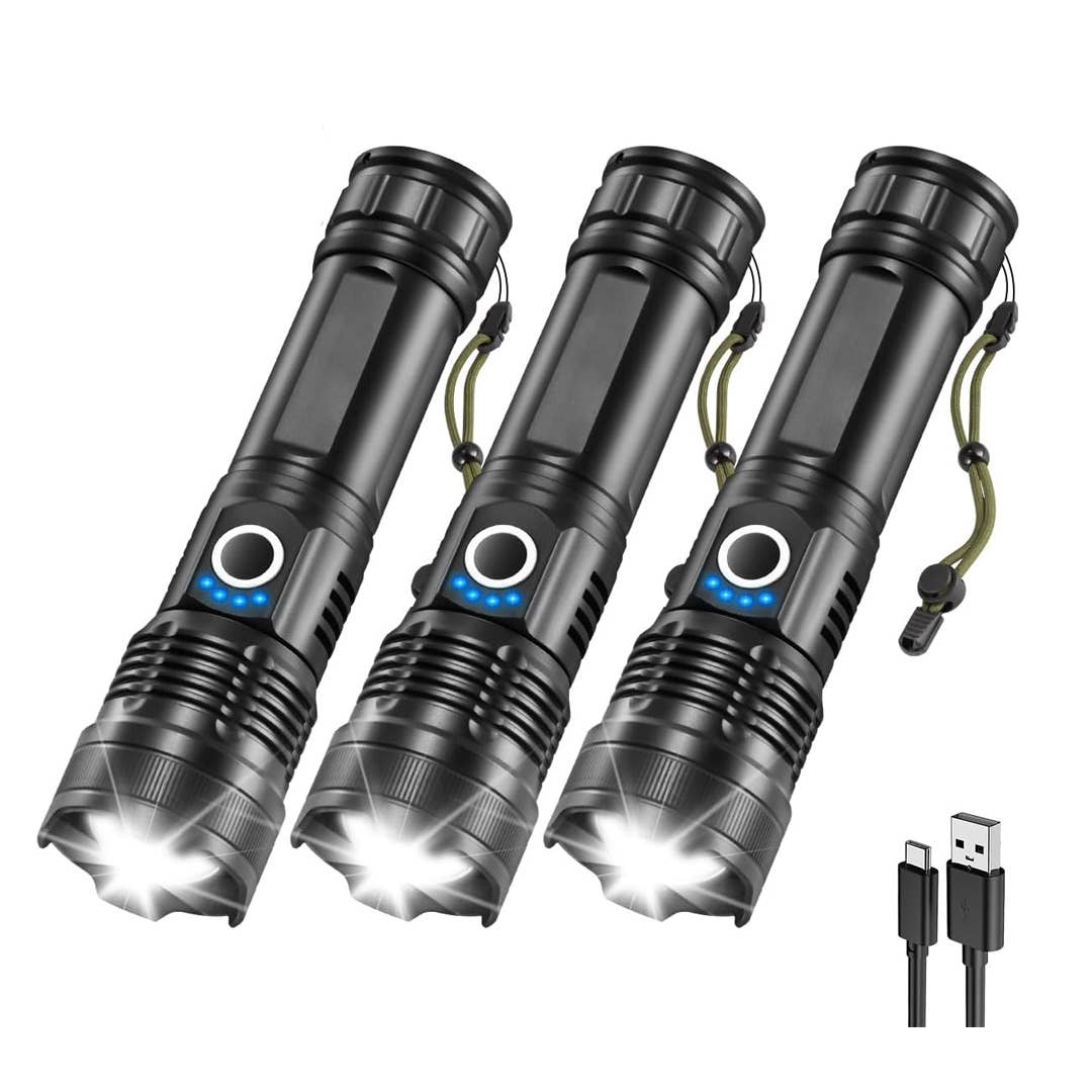 Staaricc Rechargeable Flashlights 3-Pack&comma; &dollar;20 &lpar;was &dollar;40&rpar; at Amazon