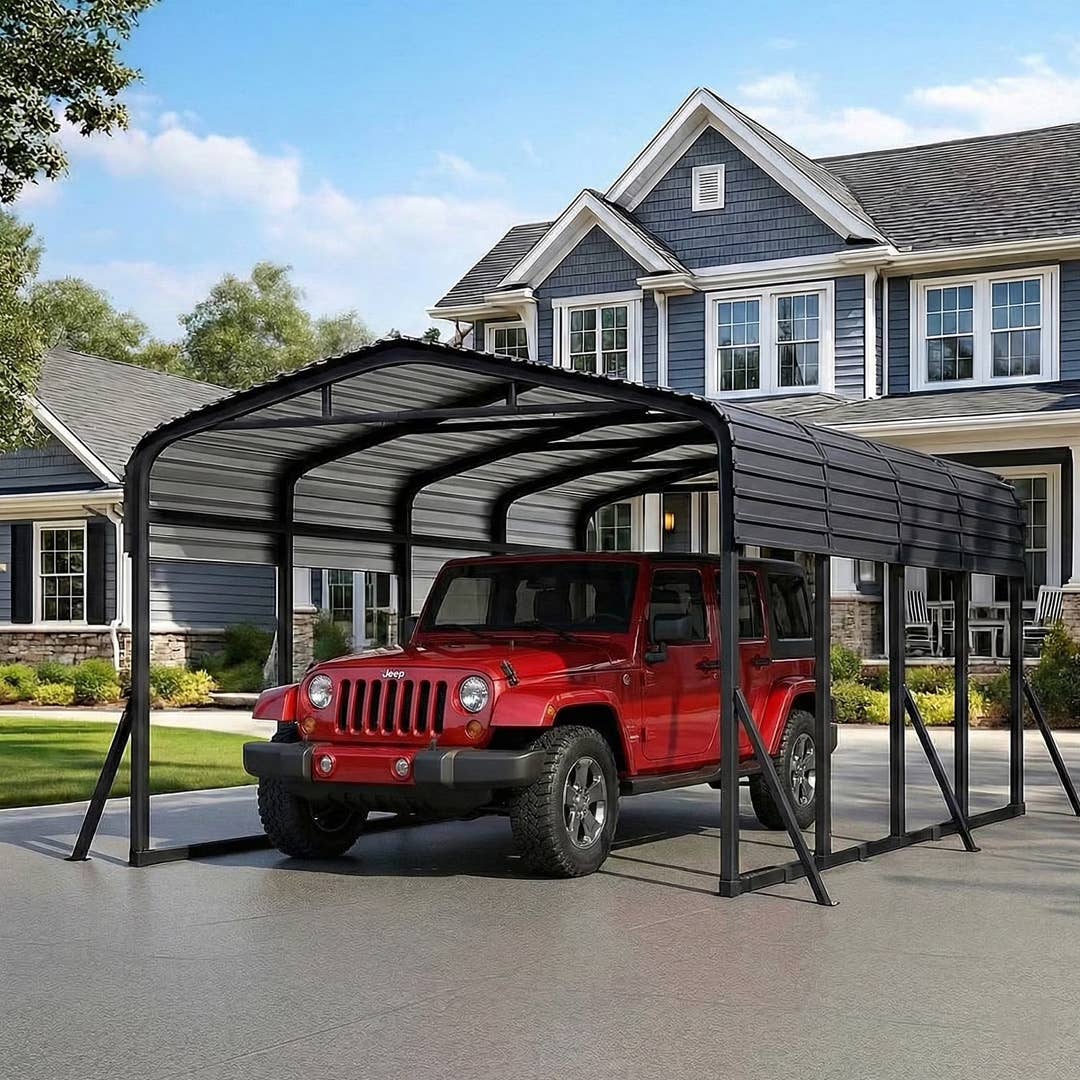 Sylviera 12-Foot by 20-Foot Metal Carport&comma; &dollar;616 &lpar;was &dollar;1&comma;100&rpar; at Walmart