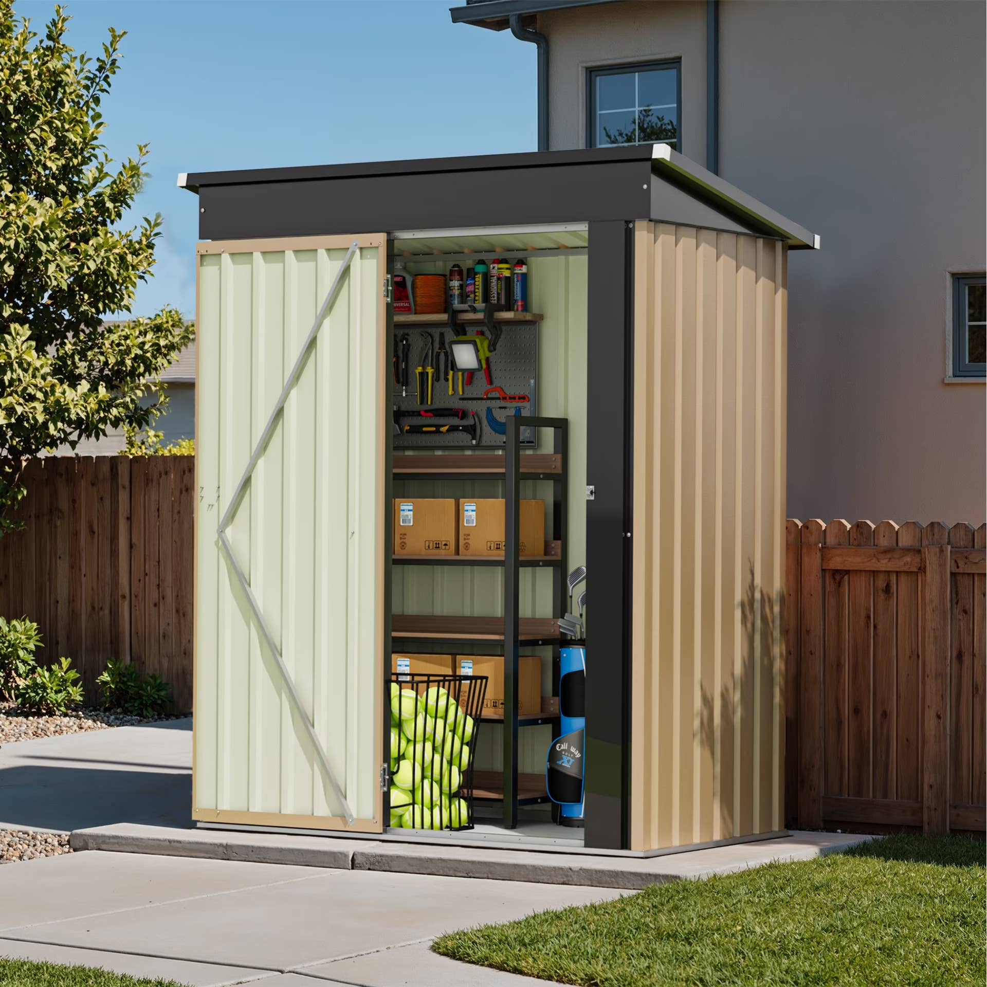 Patiowell 5-Foot by 3-Foot Outdoor Storage Shed&comma; &dollar;120 &lpar;was &dollar;239&rpar; at Walmart