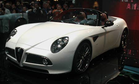 2010 Bianco Devino Alfa Romeo 8C Spider For Sale in the UAE - Supercar Nostalgia