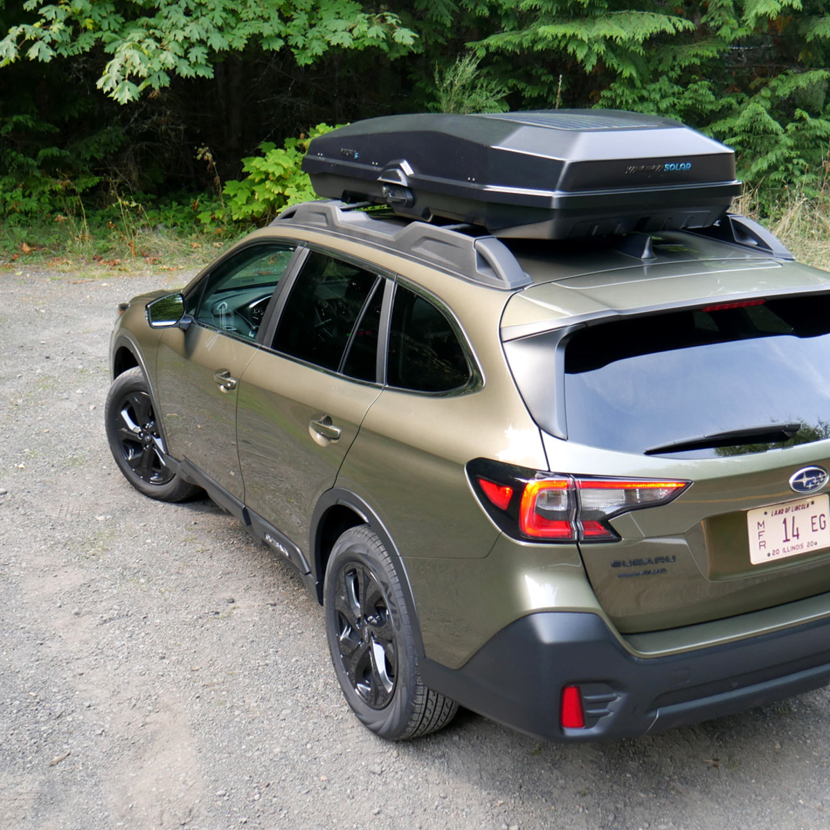 2020 Subaru Outback Roof Rack Driveway Test | Double cross