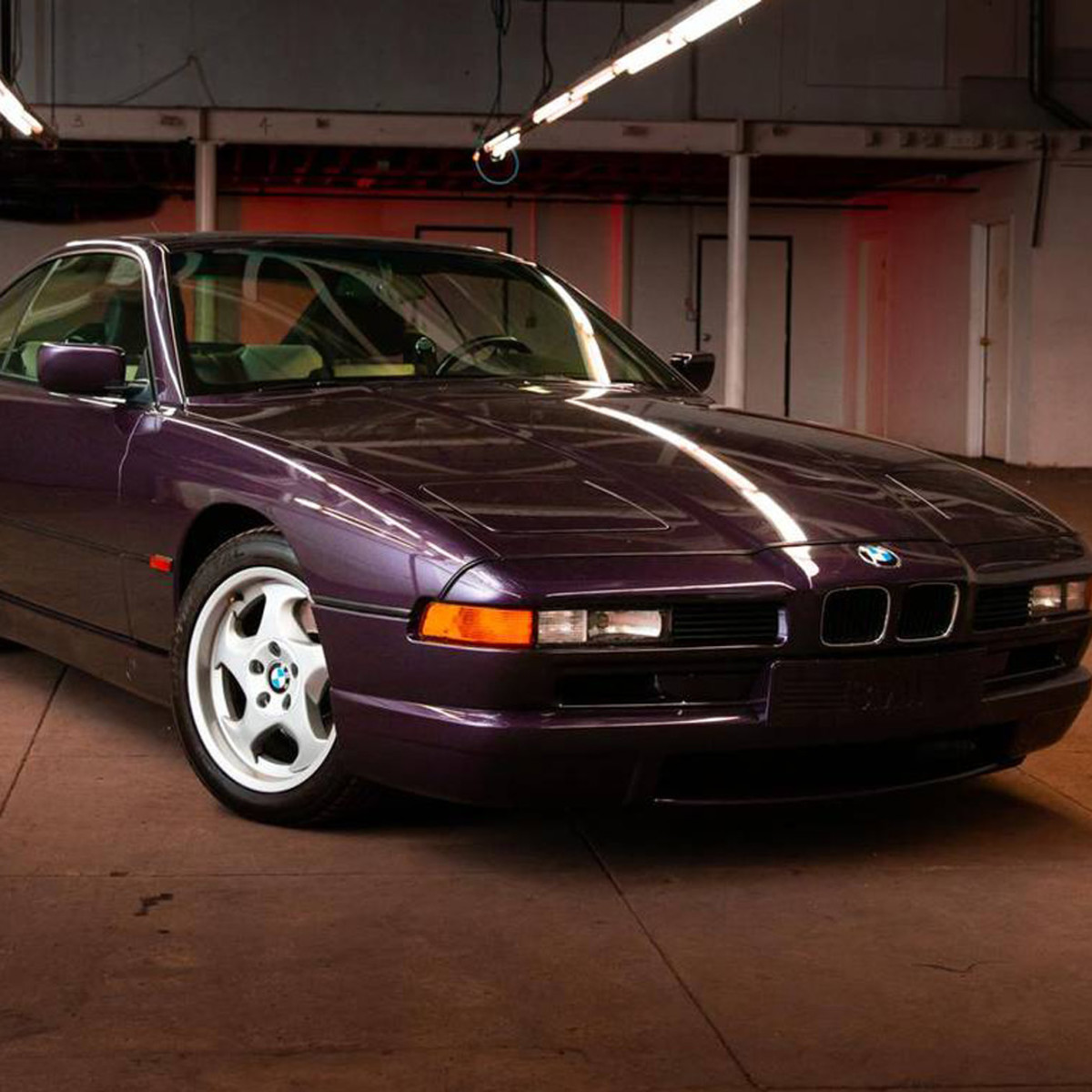 This BMW 850CSi is a one-of-a-kind purple, V12, manual masterpiece