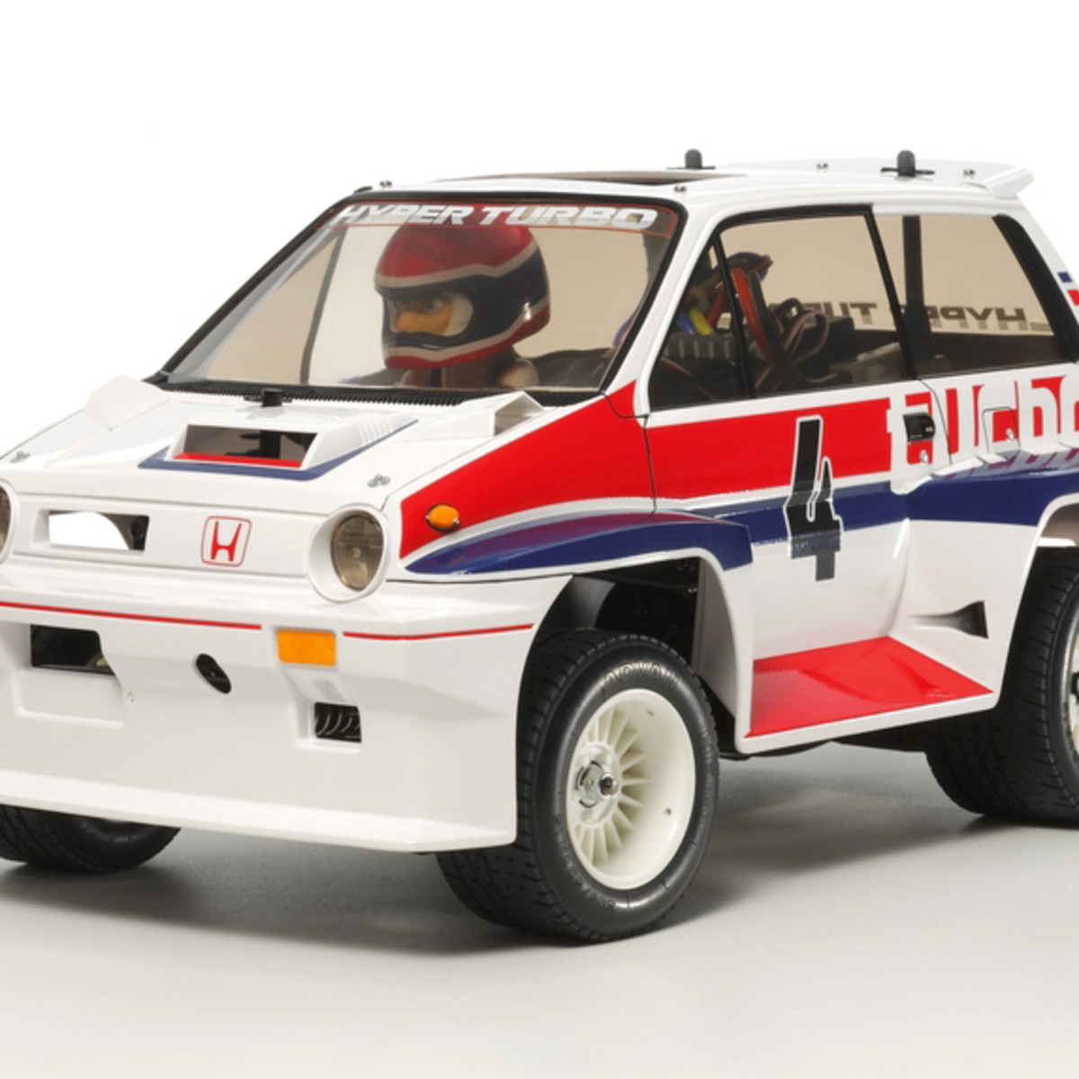 This Tamiya Honda City Turbo RC car from 1983 has been updated for