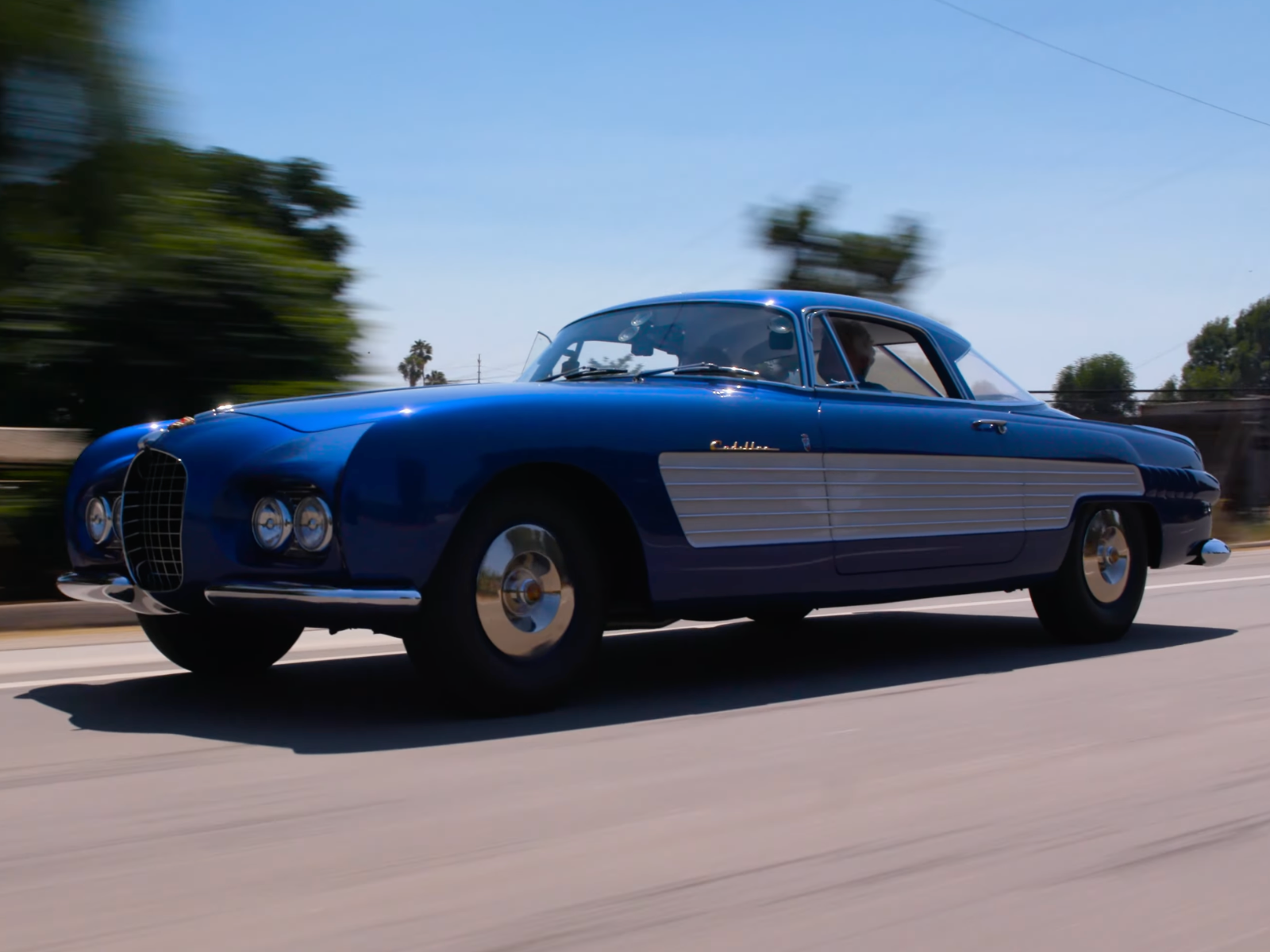 Joustra Gama Cadillac Bleu Et Beige Filoguidé - Modèle Rare - À Restaurer