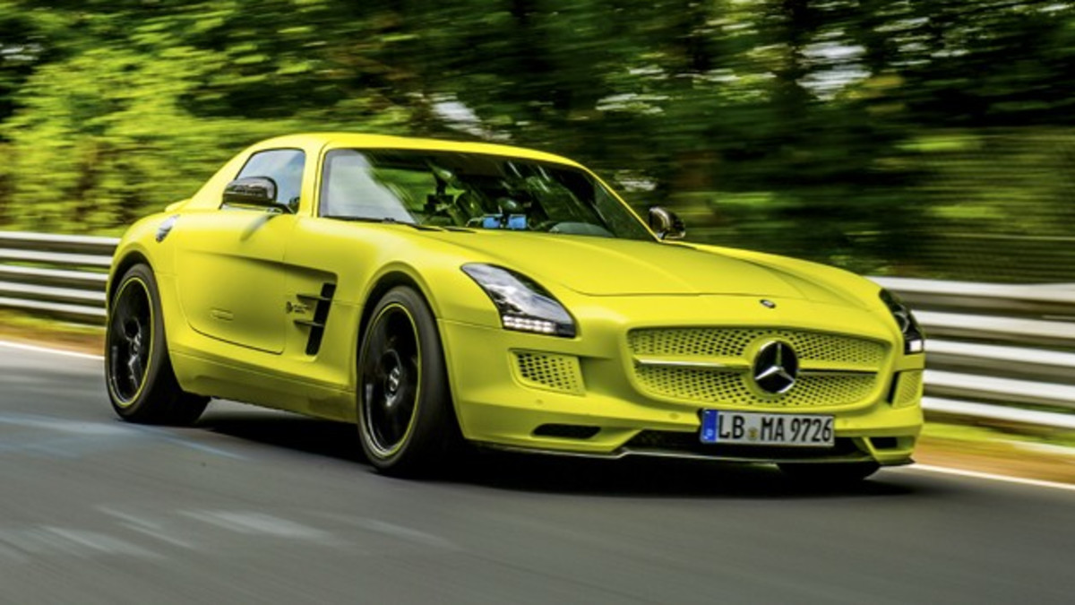 Mercedes-Benz SLS AMG Electric Drive breaks Nurburgring EV