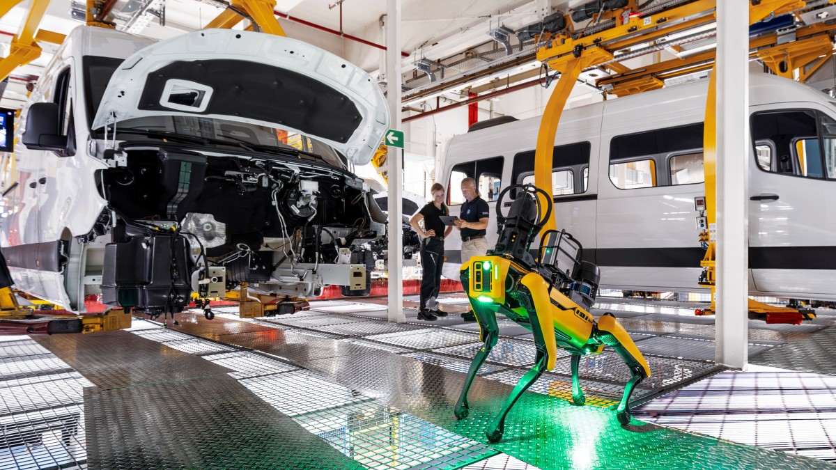This Cute Robot Dog May Help Build Your Next Mercedes-Benz