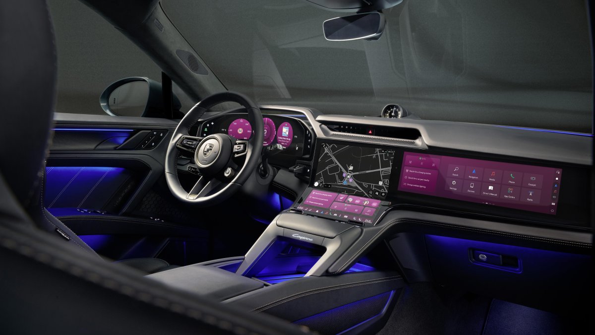 See Inside The Porsche Cayenne EV’s Dramatic Interior: Largest-Ever Display, AI, And Mood Modes