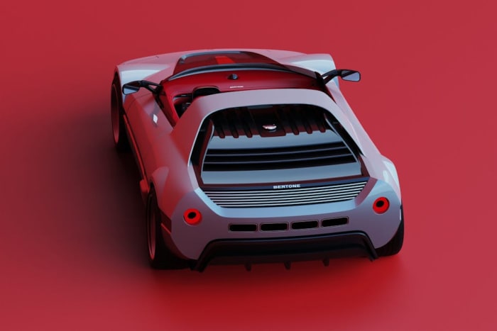 سيارة إنتاج Bertone Runabout الخلفية