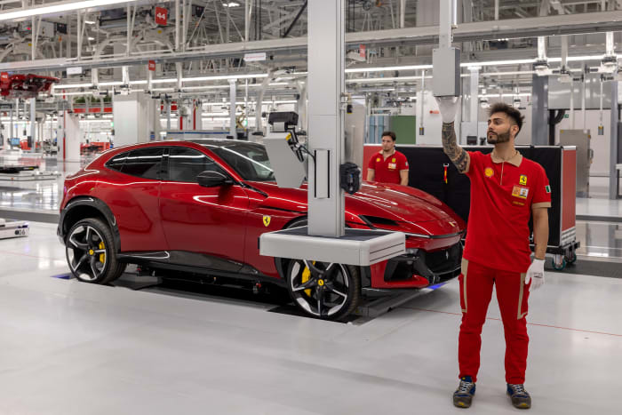 Ferrari PuroSangue on assembly line