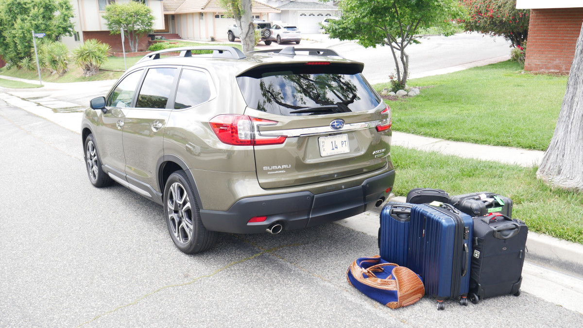 Subaru Ascent Luggage Test How much space behind the third row? Autoblog