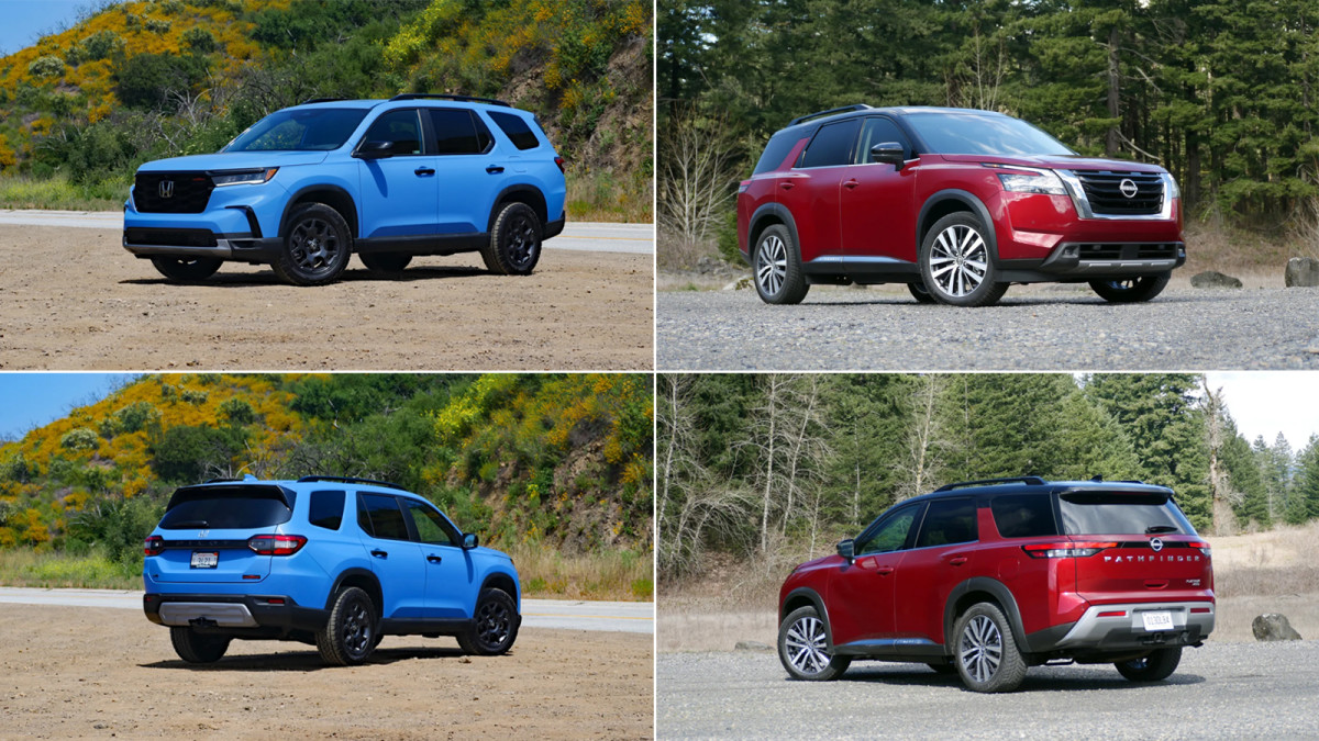 Honda Pilot vs Nissan Pathfinder 2024 Comparison Autoblog