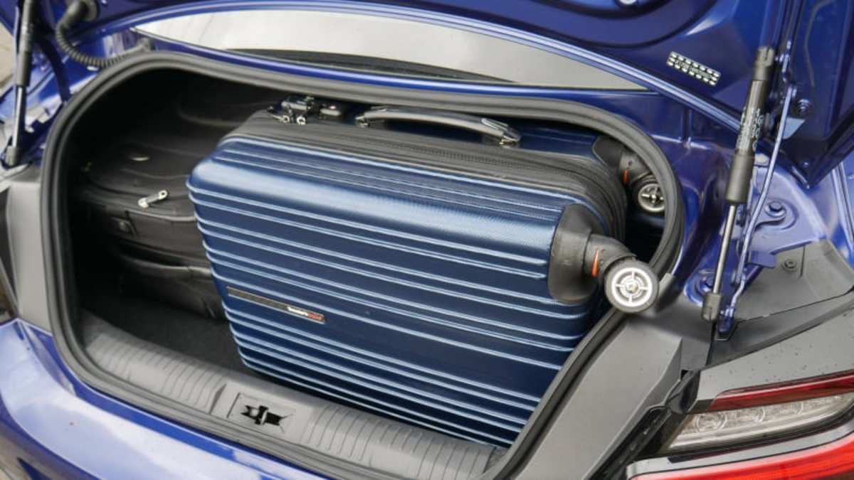 Subaru BRZ Luggage Test How big is the trunk Autoblog