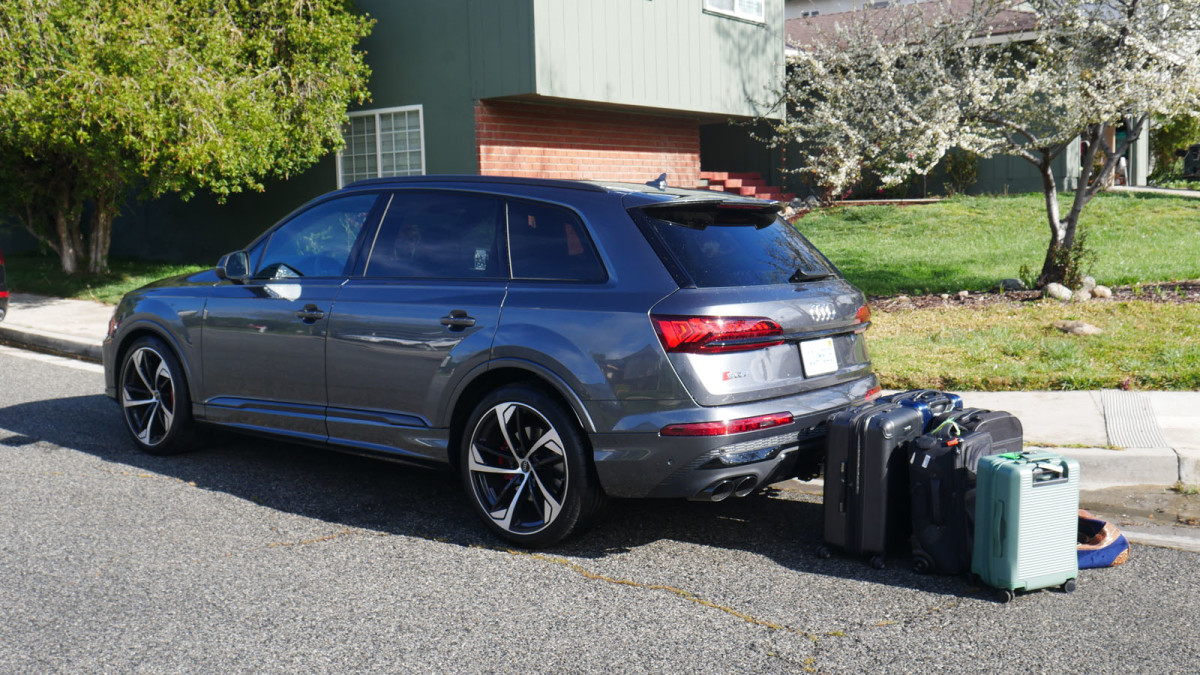 Audi Q7 Luggage Test How much fits behind the third row Autoblog Car News Reviews and Buying Guides