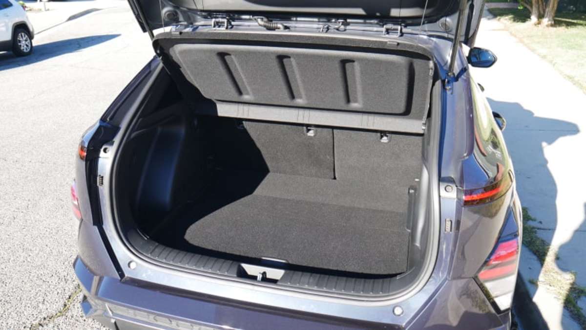 Hyundai Kona Luggage Test How much cargo space? Autoblog