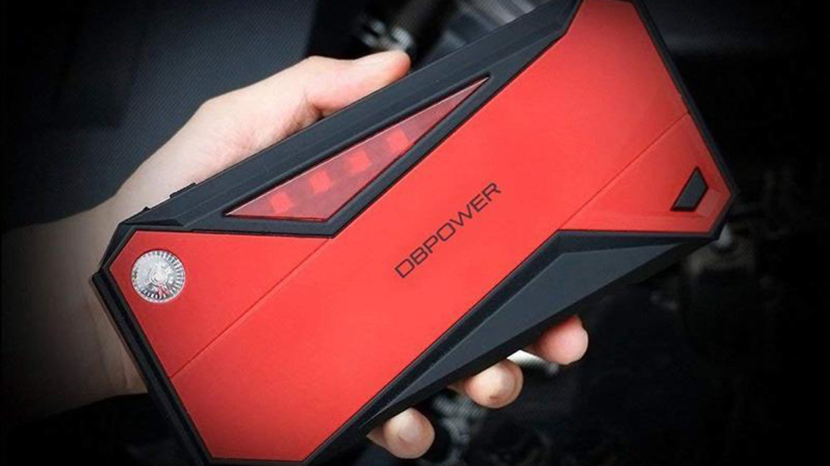 This popular DBPOWER portable car jump starter has returned to Amazon