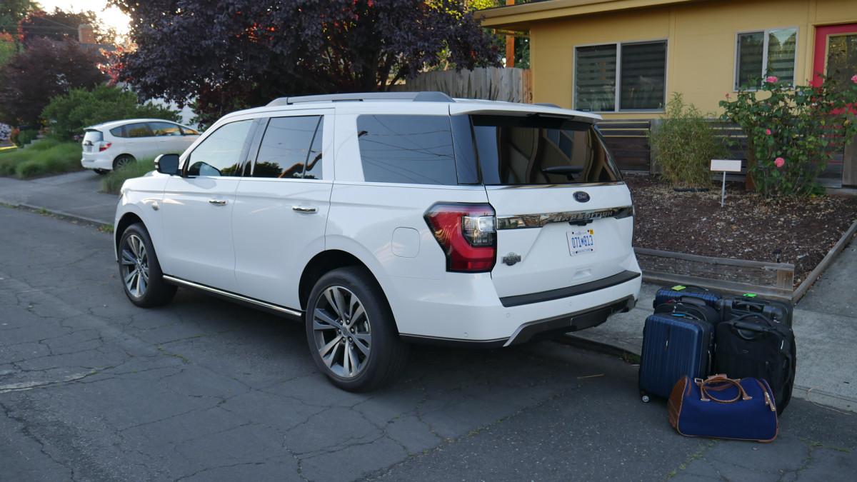 Ford Expedition Luggage Test How much fits behind the third row Autoblog