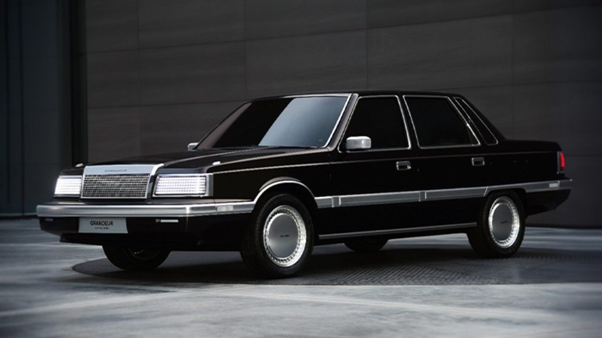 Hyundai Grandeur sedan electrified as restomod EV concept Autoblog