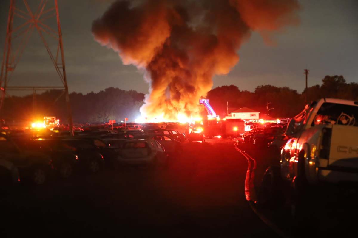 About 40 cars destroyed in Indianapolis auction lot fire Autoblog