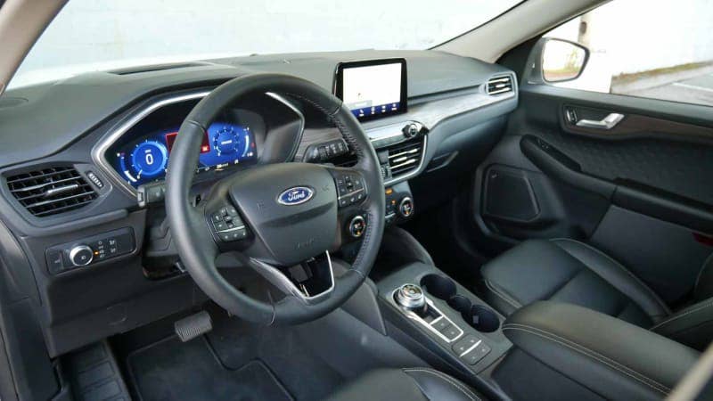 2020 Ford Escape Interior Driveway Test | Bins and screens and sliding ...