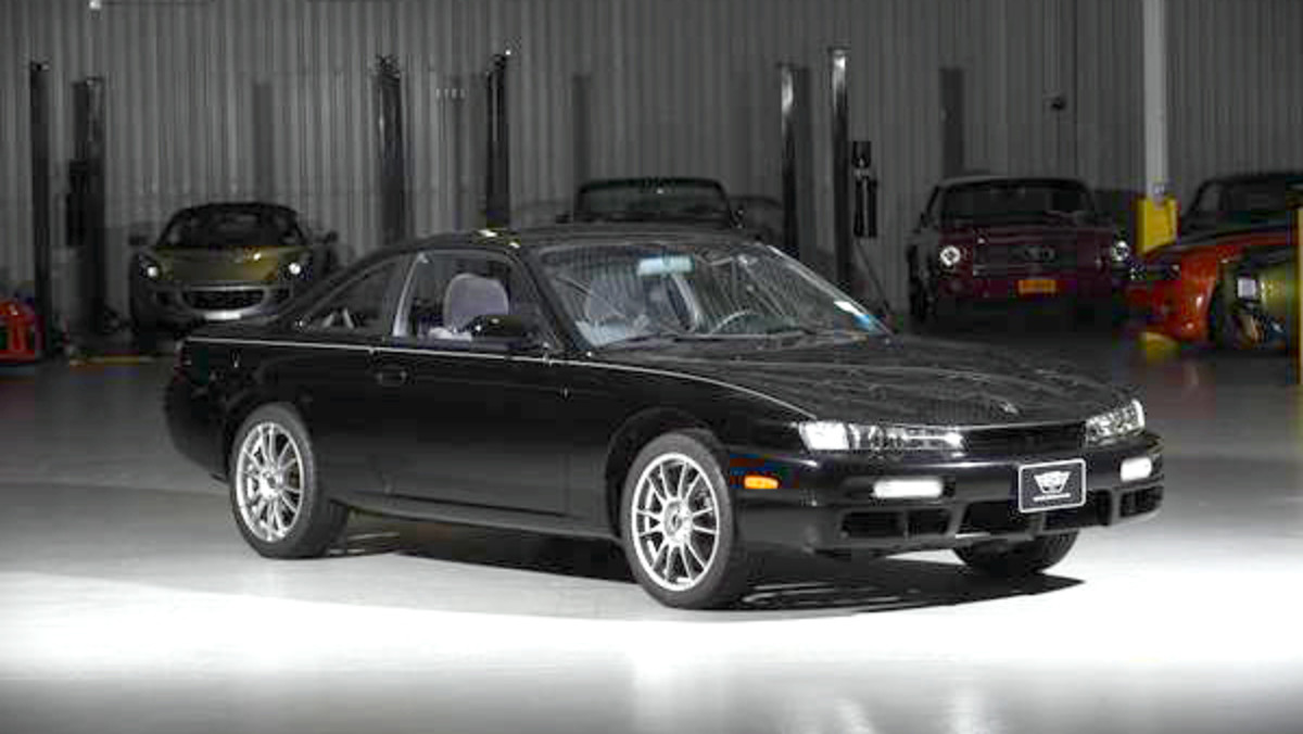 For sale Nissan 240SX. Year 1997. Mileage 676. Location living room