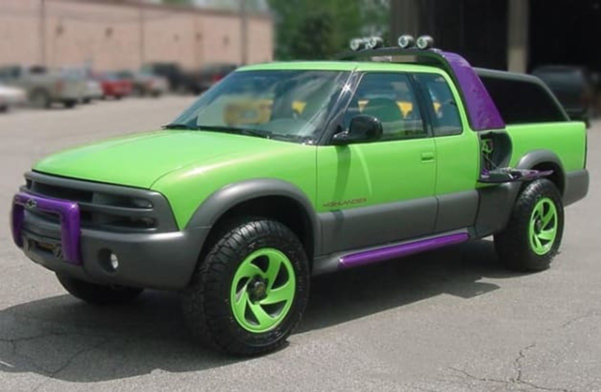 Ebay find of the day 1993 chevy highlander is a body glove era concept