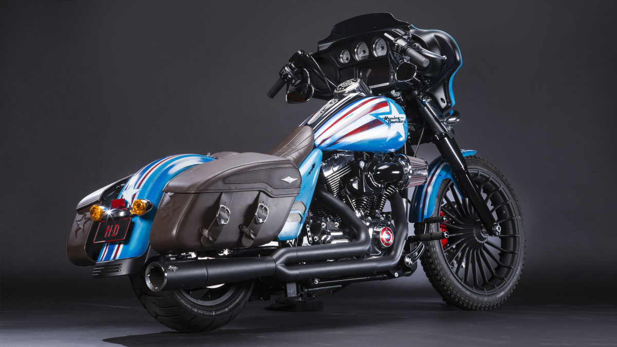 Harley davidson captain america bike best sale