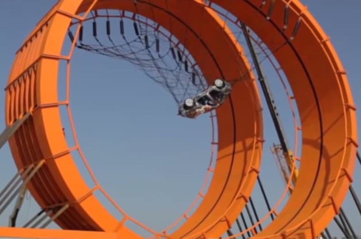 Hot wheels loop real life on sale