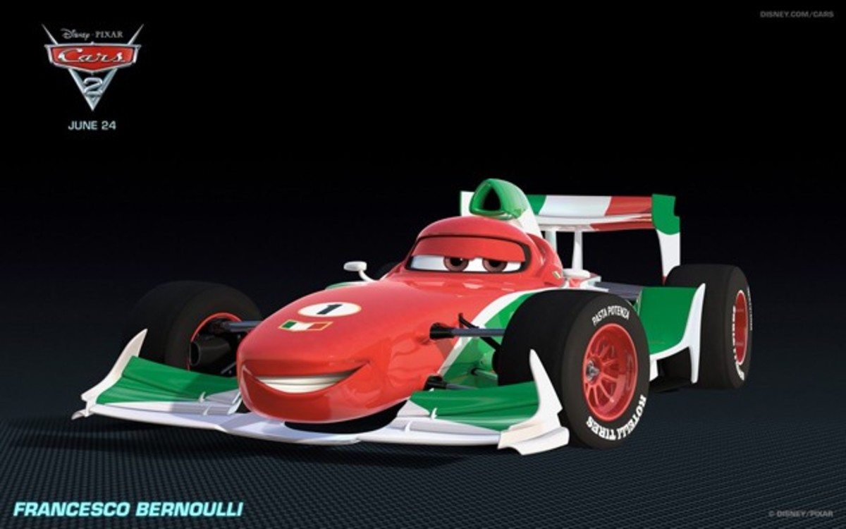 Disney cars italian character top