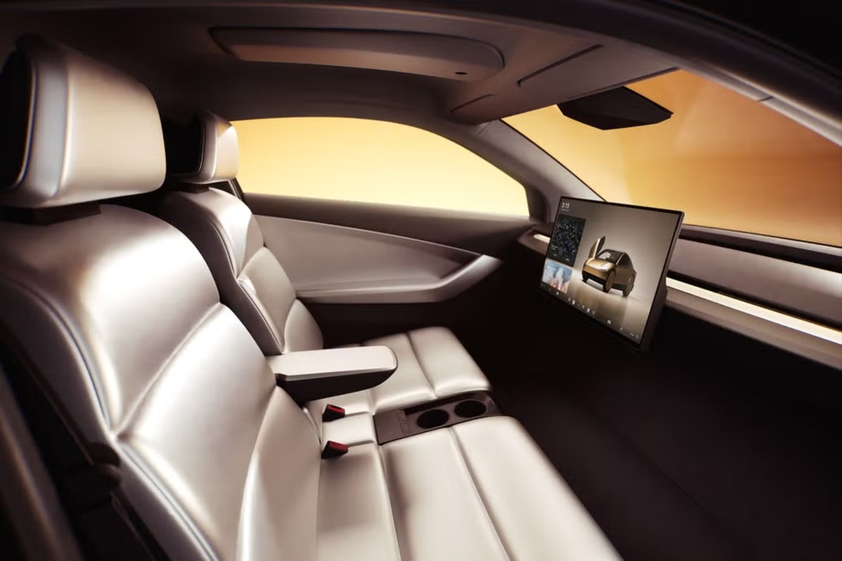 Tesla Robotaxi Prototype Interior