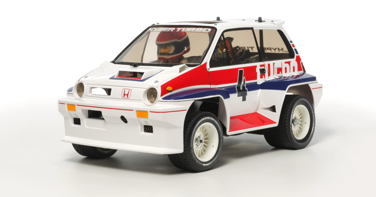 b*r様 Tamiya Willy's Wheeler ホンダシティターボ This Tamiya Honda City Turbo RC car from 1983 has been updated for