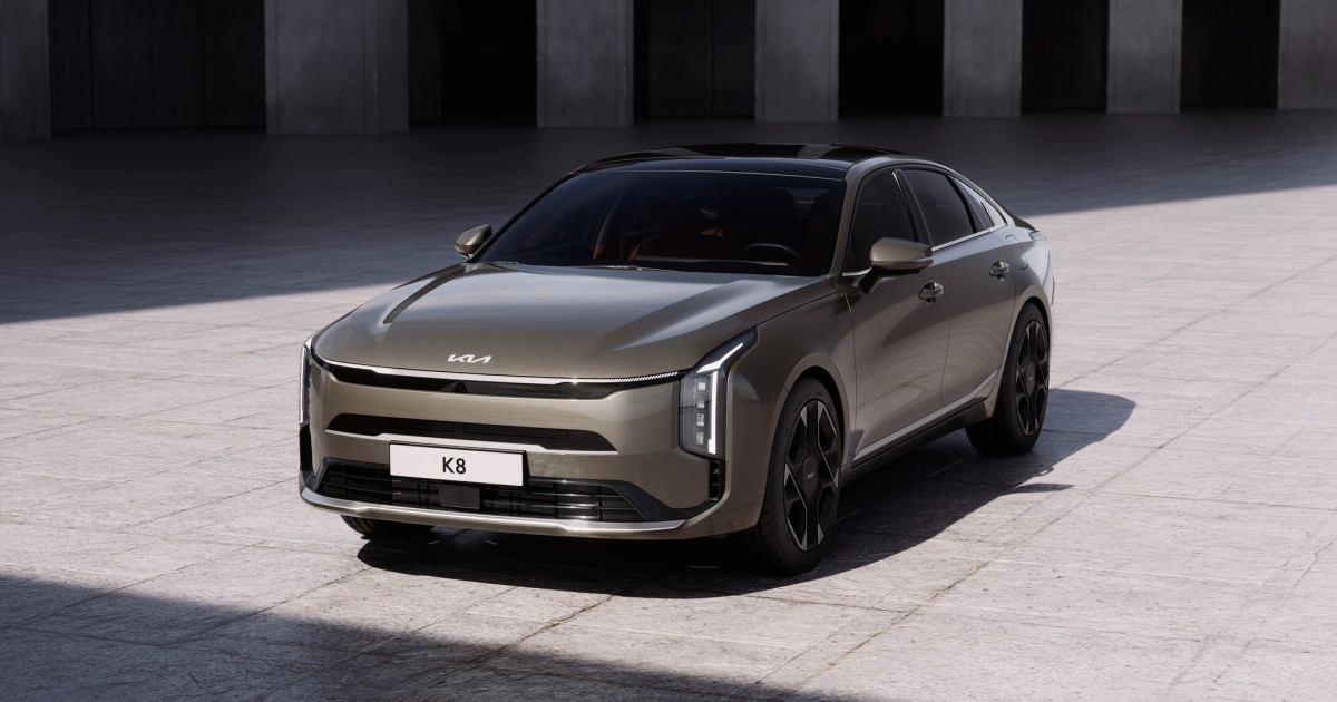 Kia K8 sedan gets a heavy refresh for the Korean home market