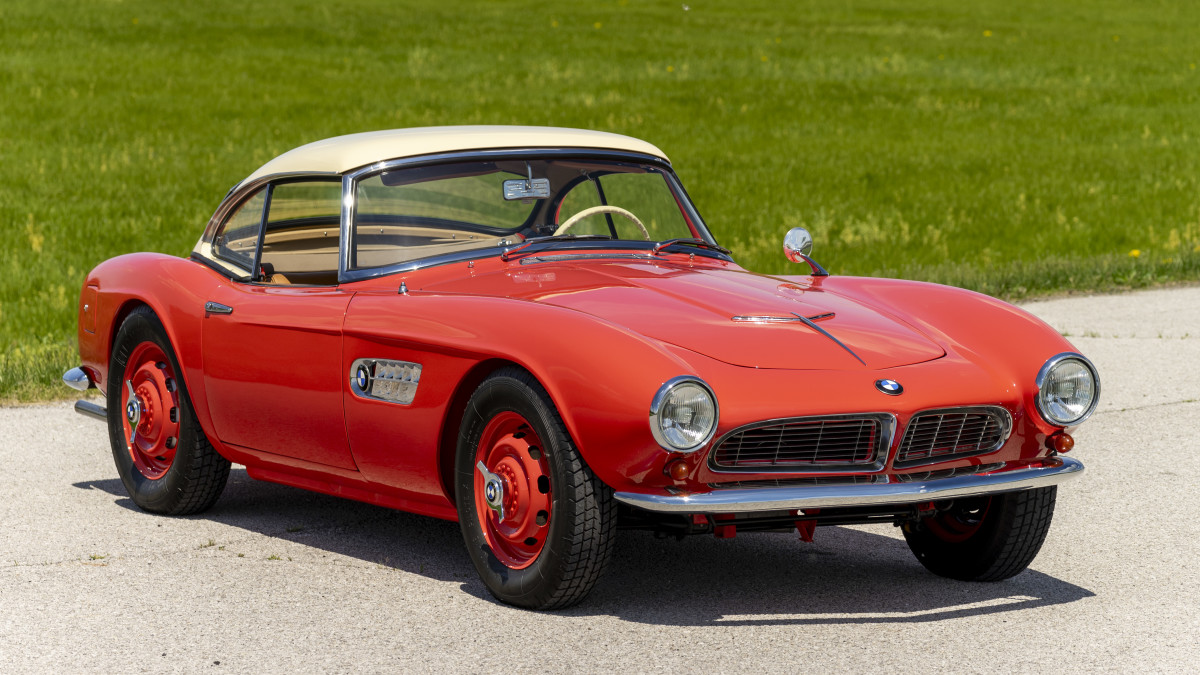 BMW 507 Red  #140 ミニチャンプス ディーラー別注 受注後オーダー品 BMW 507 1/18 ミニカー （80435A51950