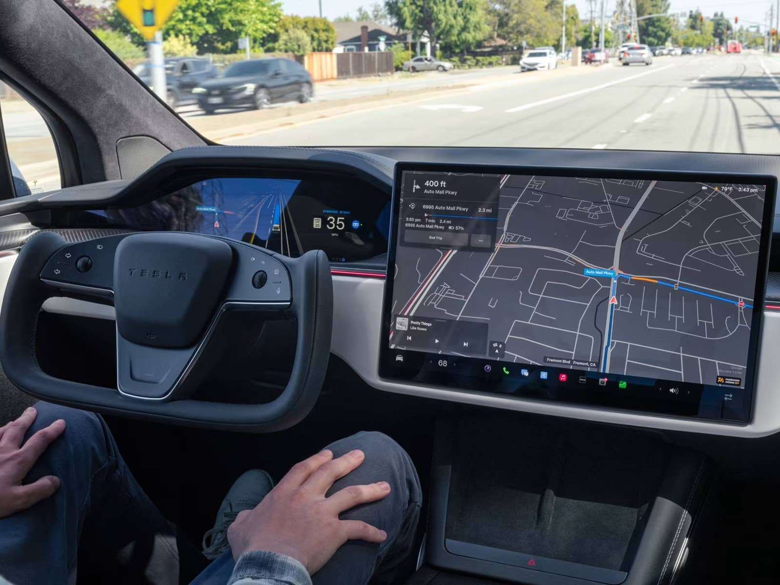 Tesla Model X FSD self-driving