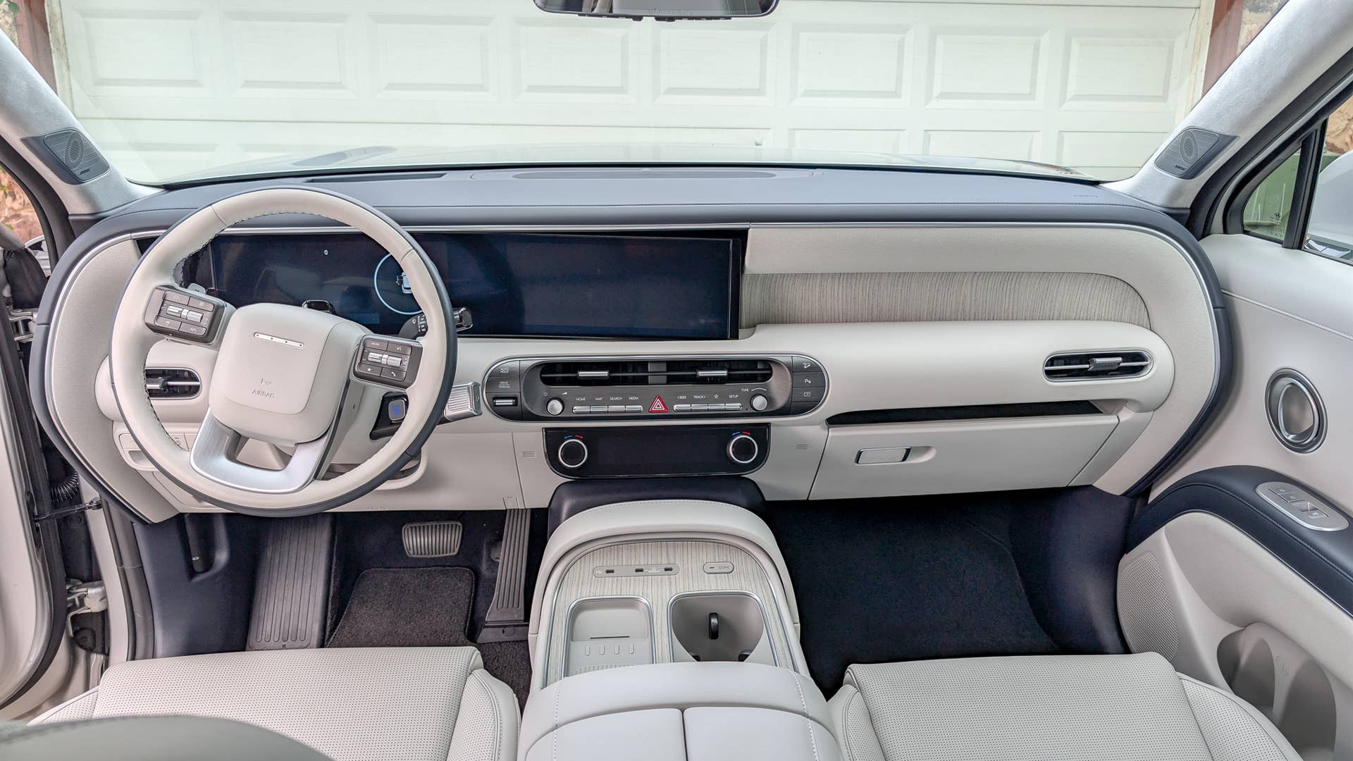 The interior of the 2026 Hyundai Palisade Calligraphy AWD, showcasing the driver's view