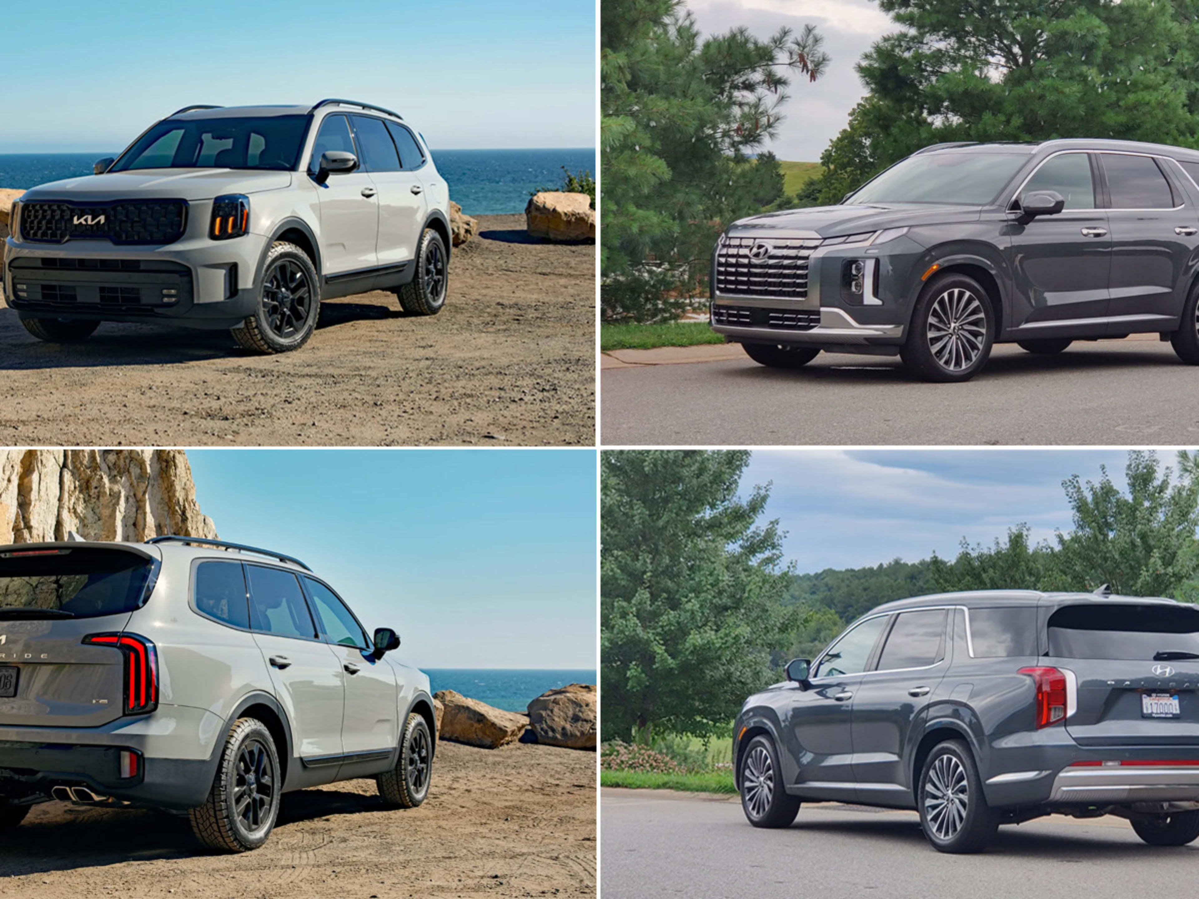 Kia Telluride vs Hyundai Palisade: 2024 comparison - Autoblog