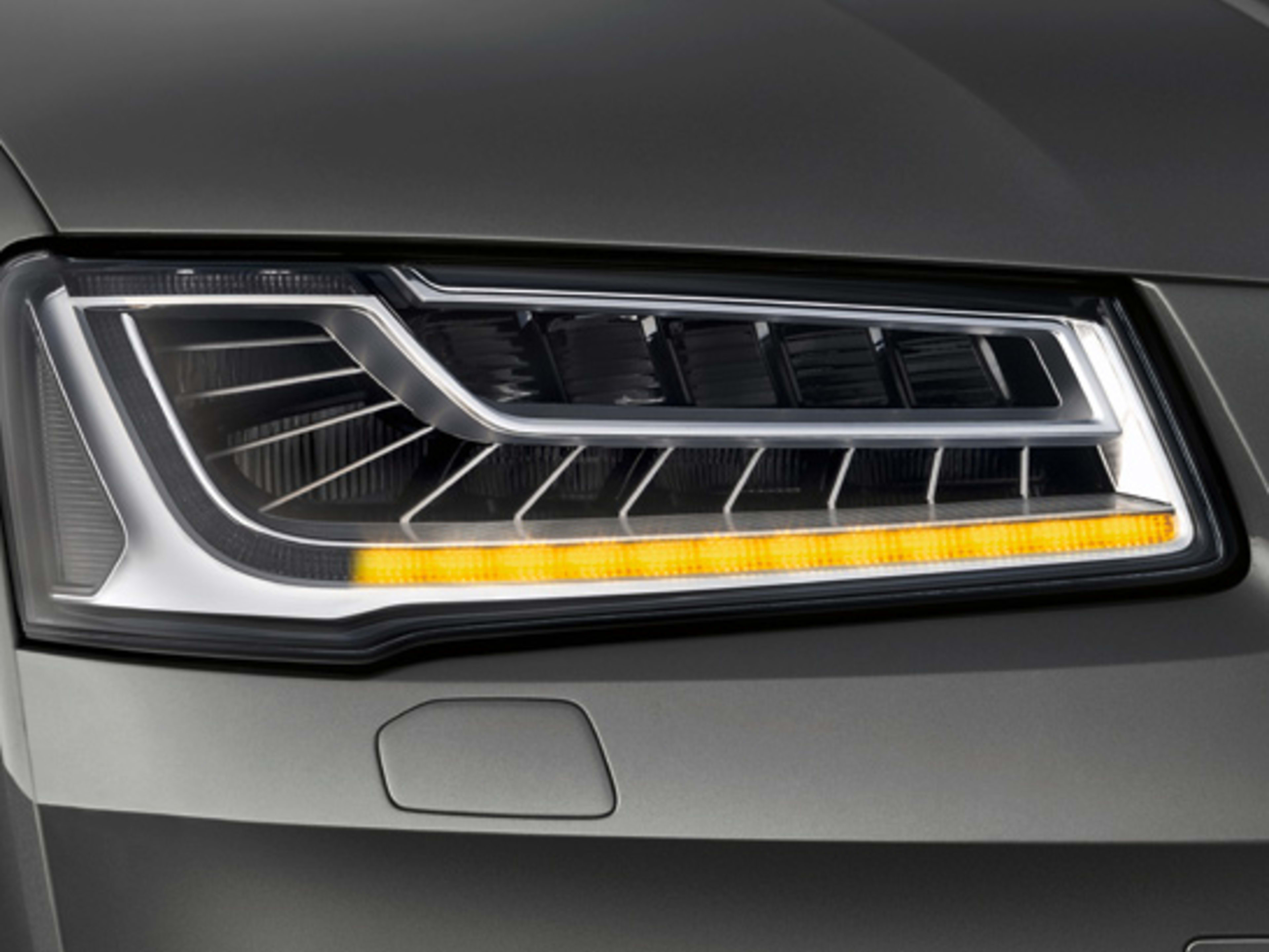 Audi A8 super high-tech headlight teased, whole car coming