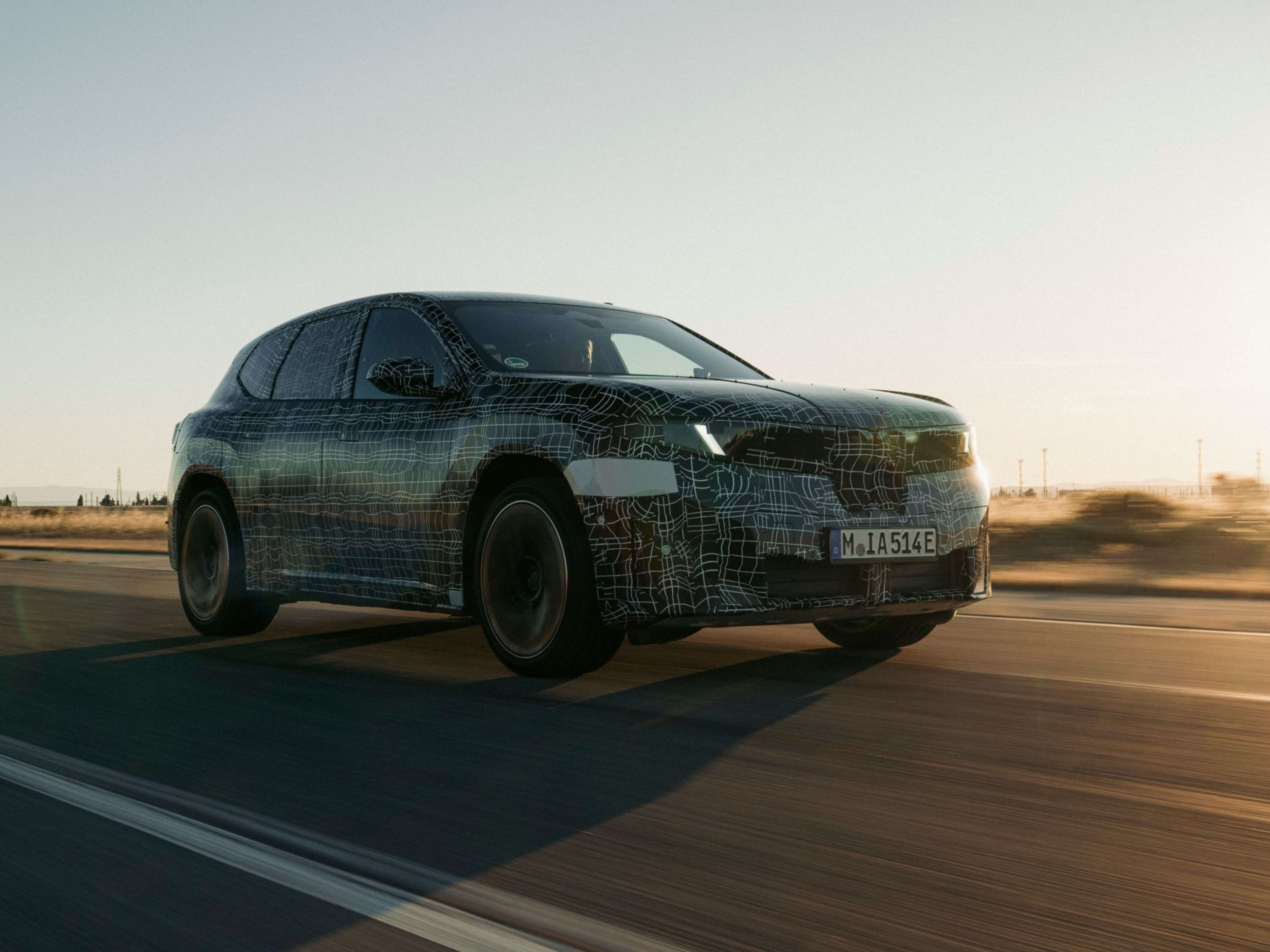 BMW iX3 First Neue Klasse Model front quarter on-road
