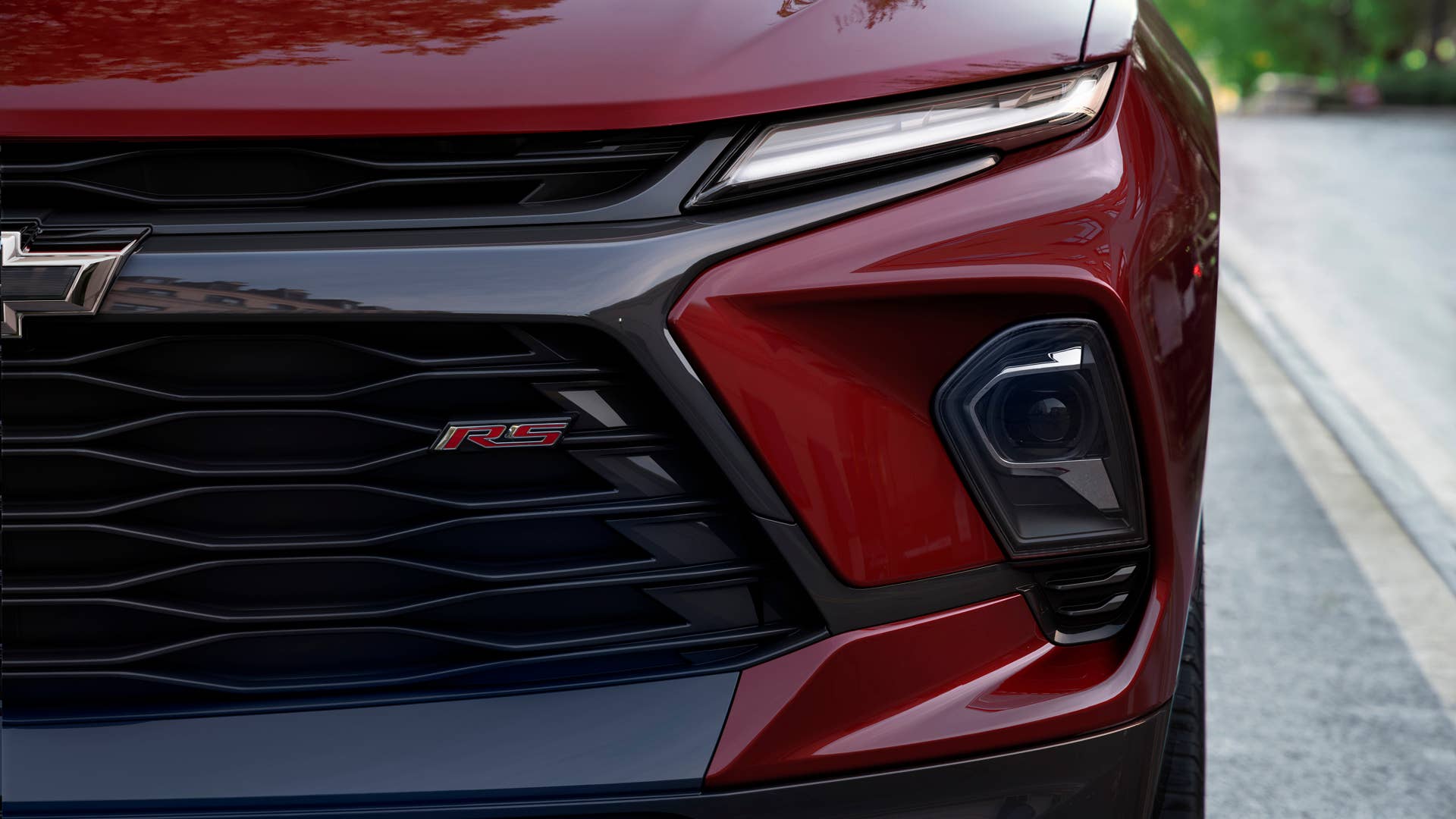 Chevrolet Blazer RS performance trim shown from the exterior in a bold sporty stance