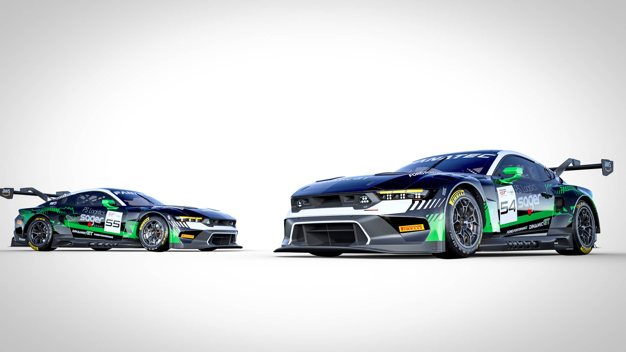 Ford reveals various Mustang GT3 race car liveries for series around ...