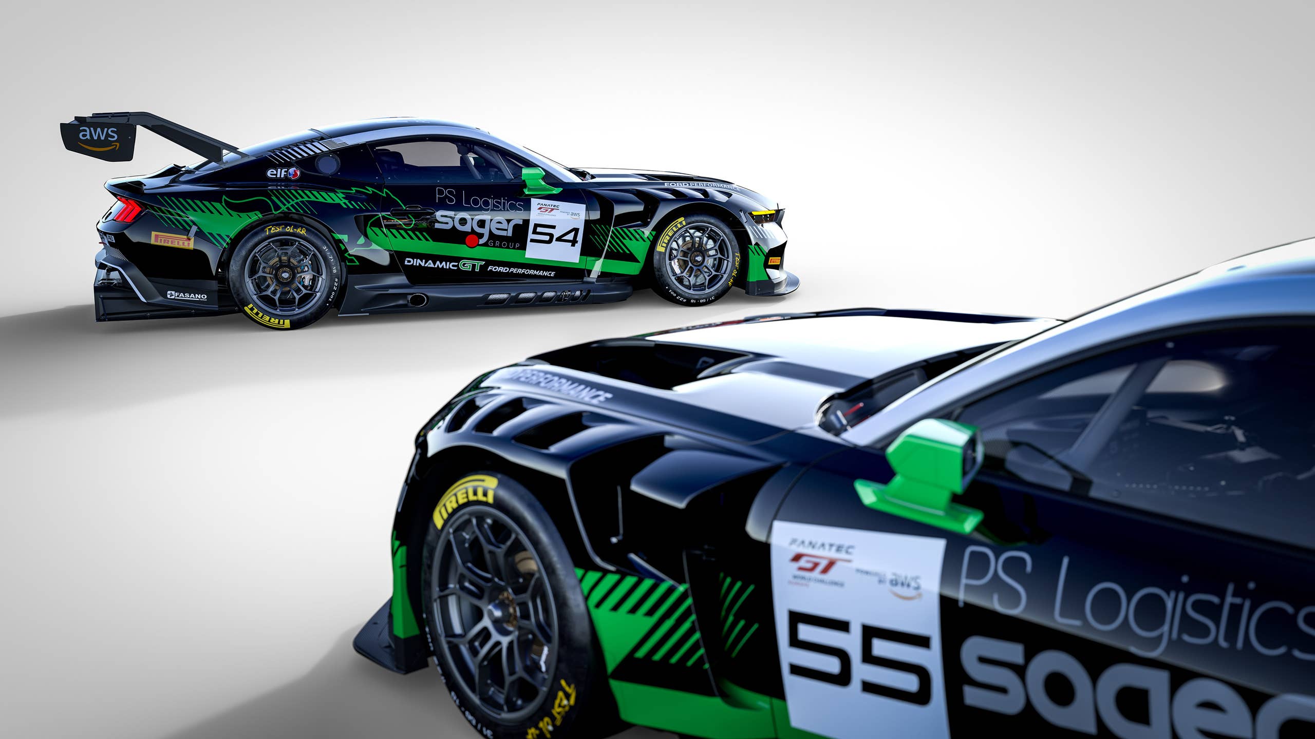 Ford reveals various Mustang GT3 race car liveries for series around ...