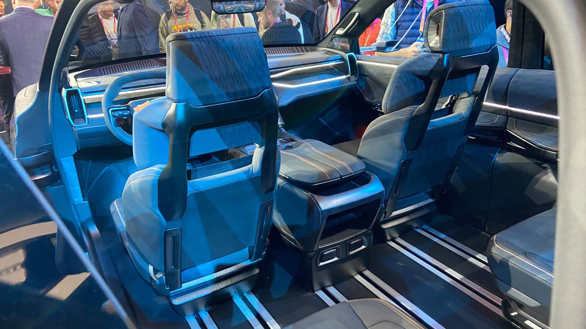 Ram 1500 Revolution electric truck has all the toys: mid-gate, even a ...