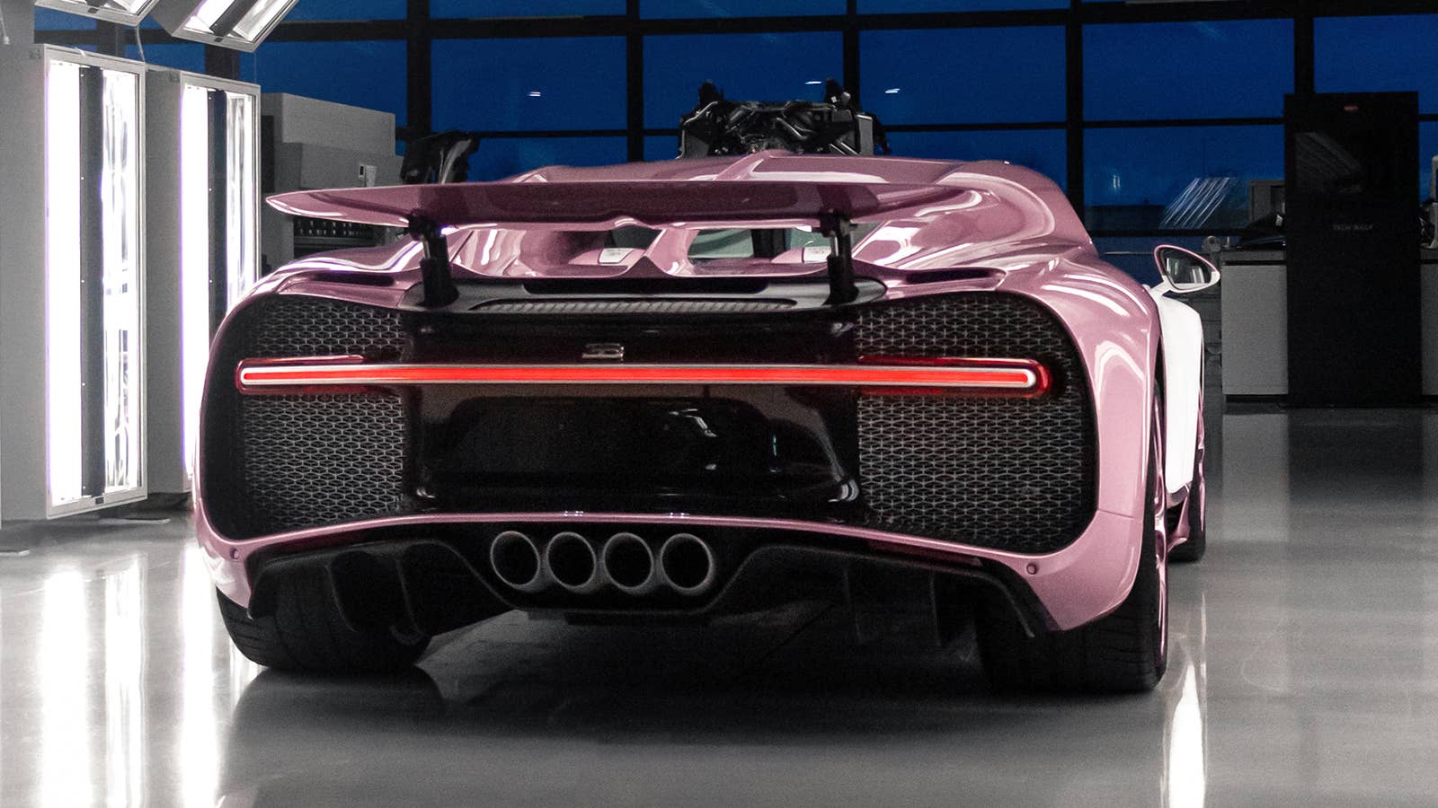 A pink and white Bugatti Chiron Sport is one of the most outrageous ...