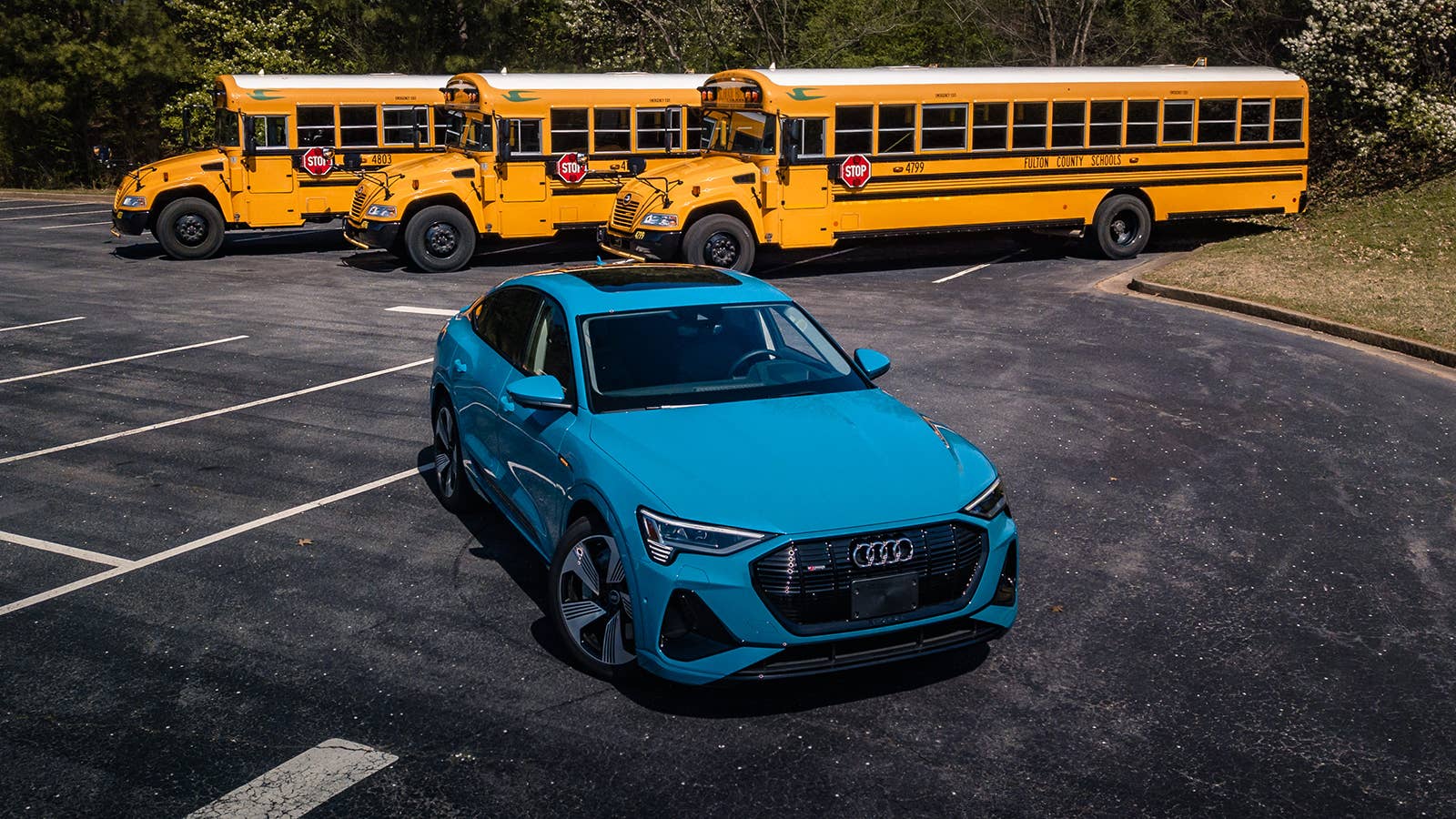 Audi Testing Bus School Zone Vehicle to infrastructure System Autoblog