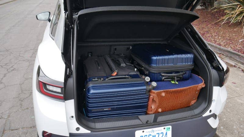 Volkswagen ID 4 Luggage Test How Much Cargo Space Autoblog