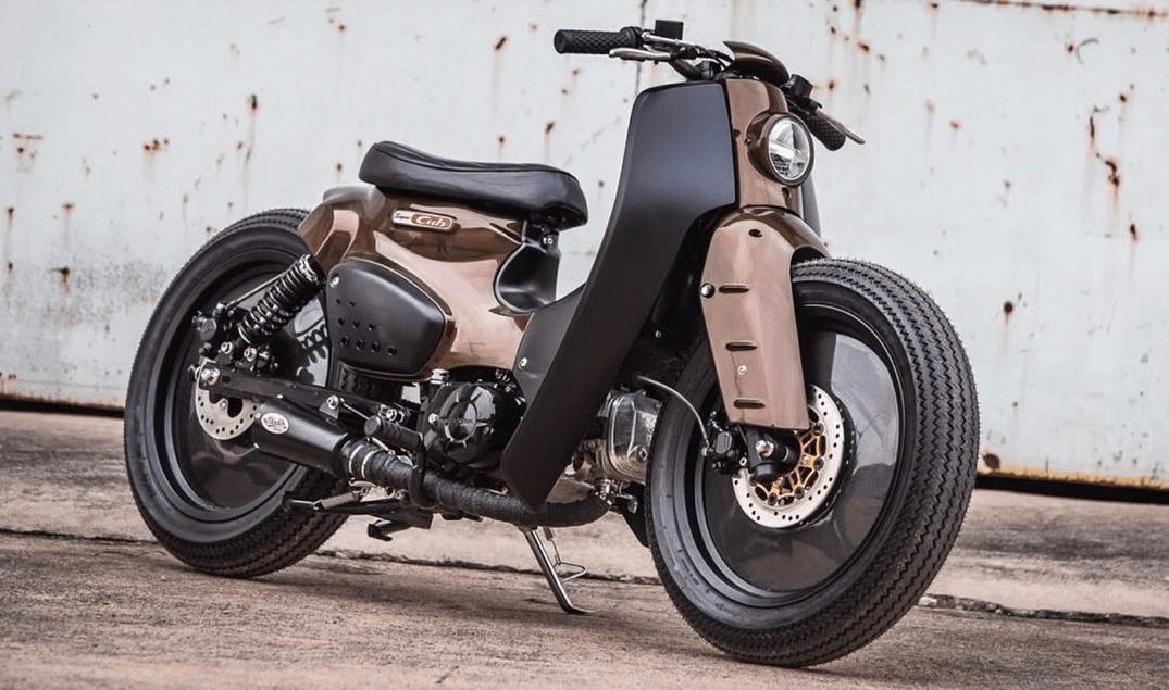 Honda Super Cub gets tuned into a super-cool cafe racer - Autoblog